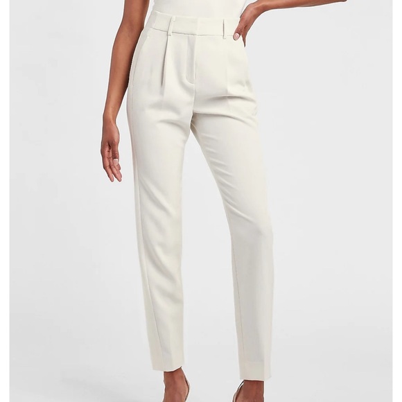 Never worn! Express high waisted pleated ankle dress pant - Picture 1 of 3